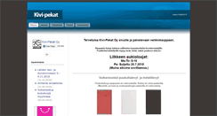 Desktop Screenshot of kivipekat.fi