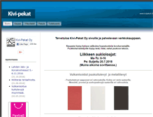 Tablet Screenshot of kivipekat.fi